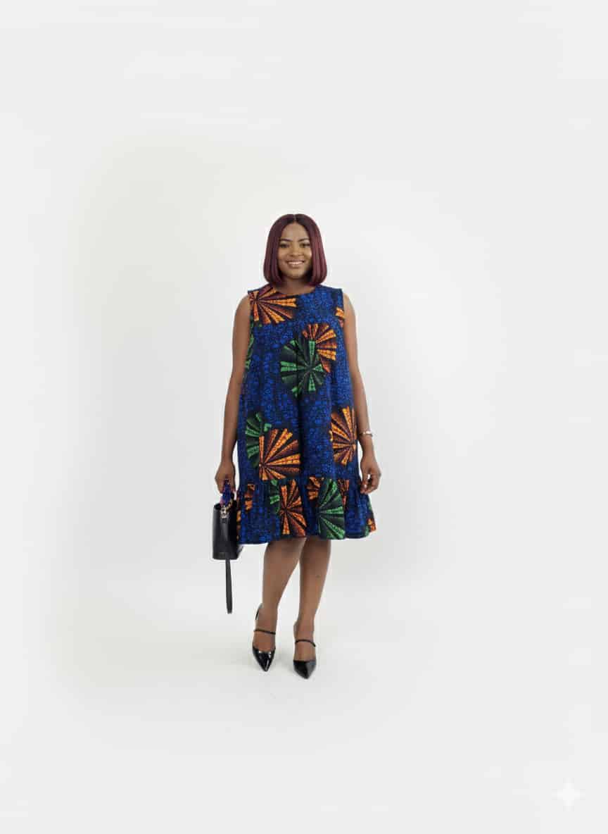 Ankara Short Gown102