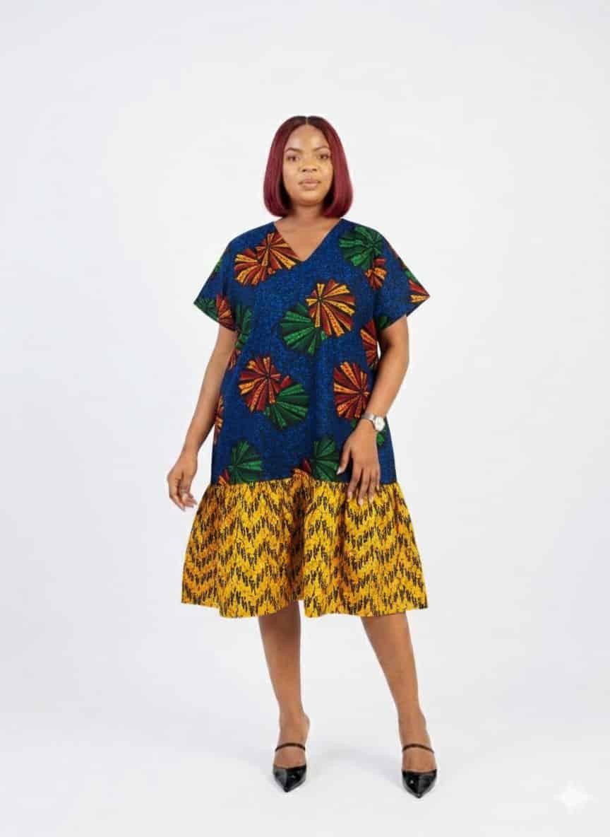 Ankara Short Gown101