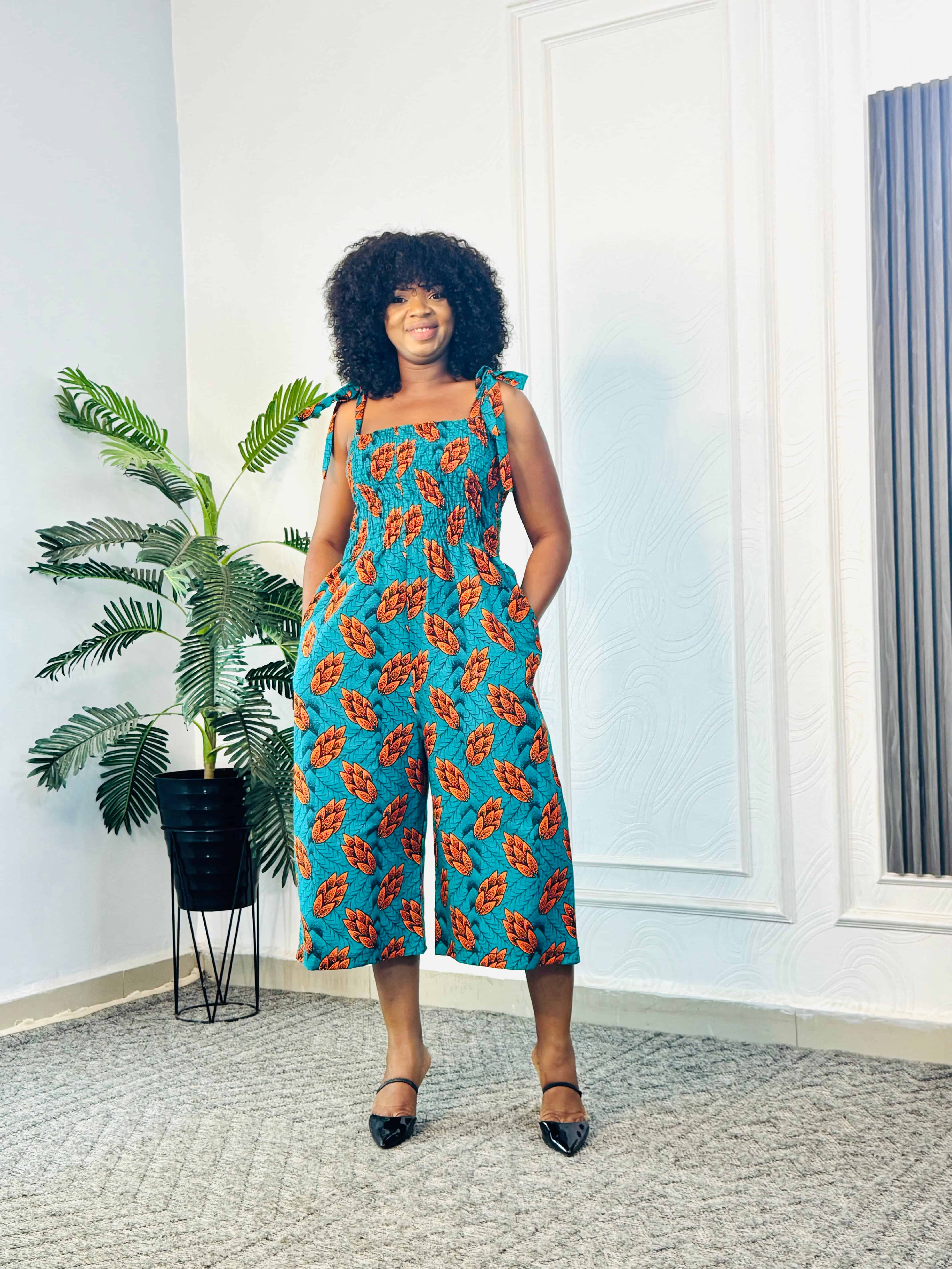 Ankara playsuit102[green]