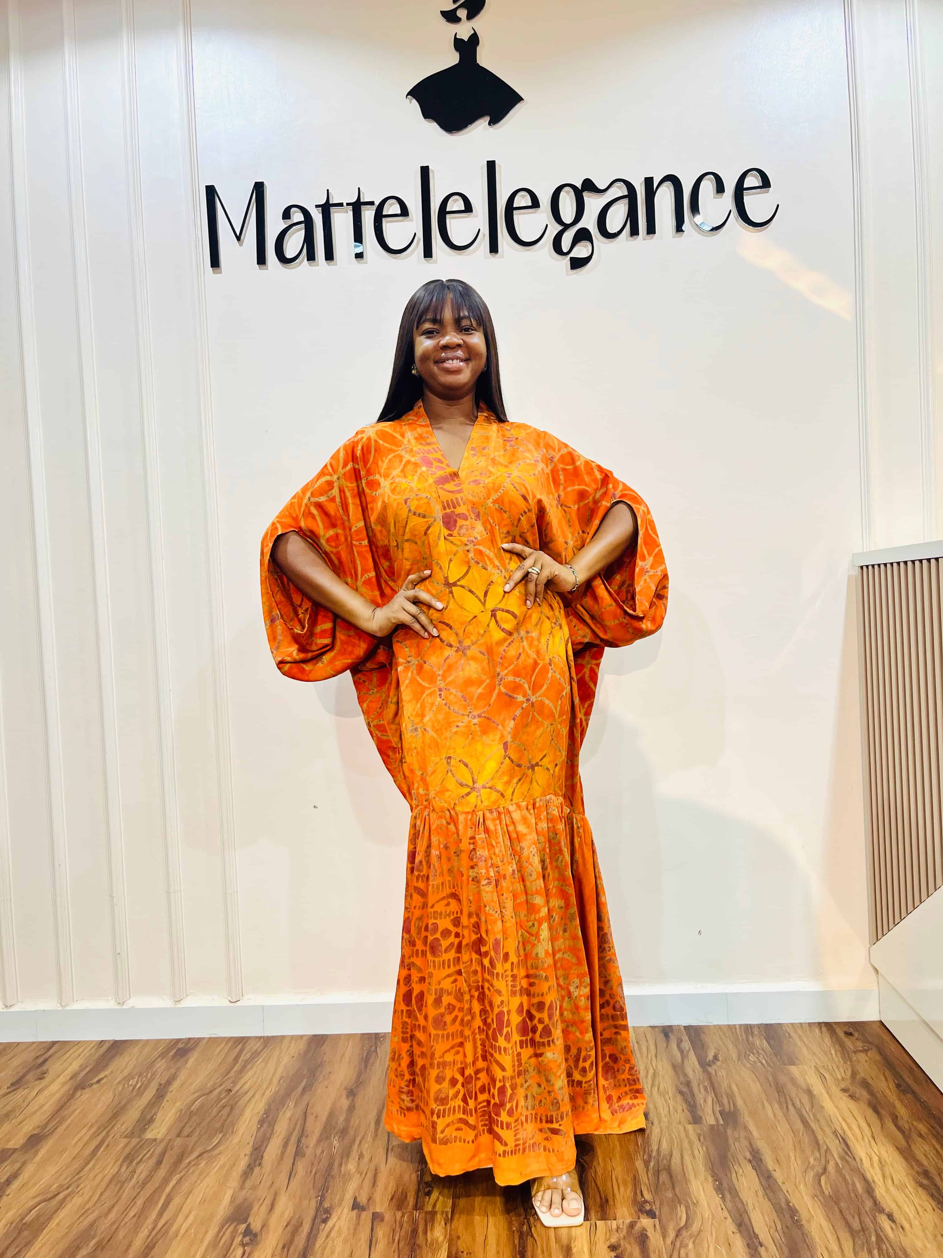 Aura dress[burnt orange]