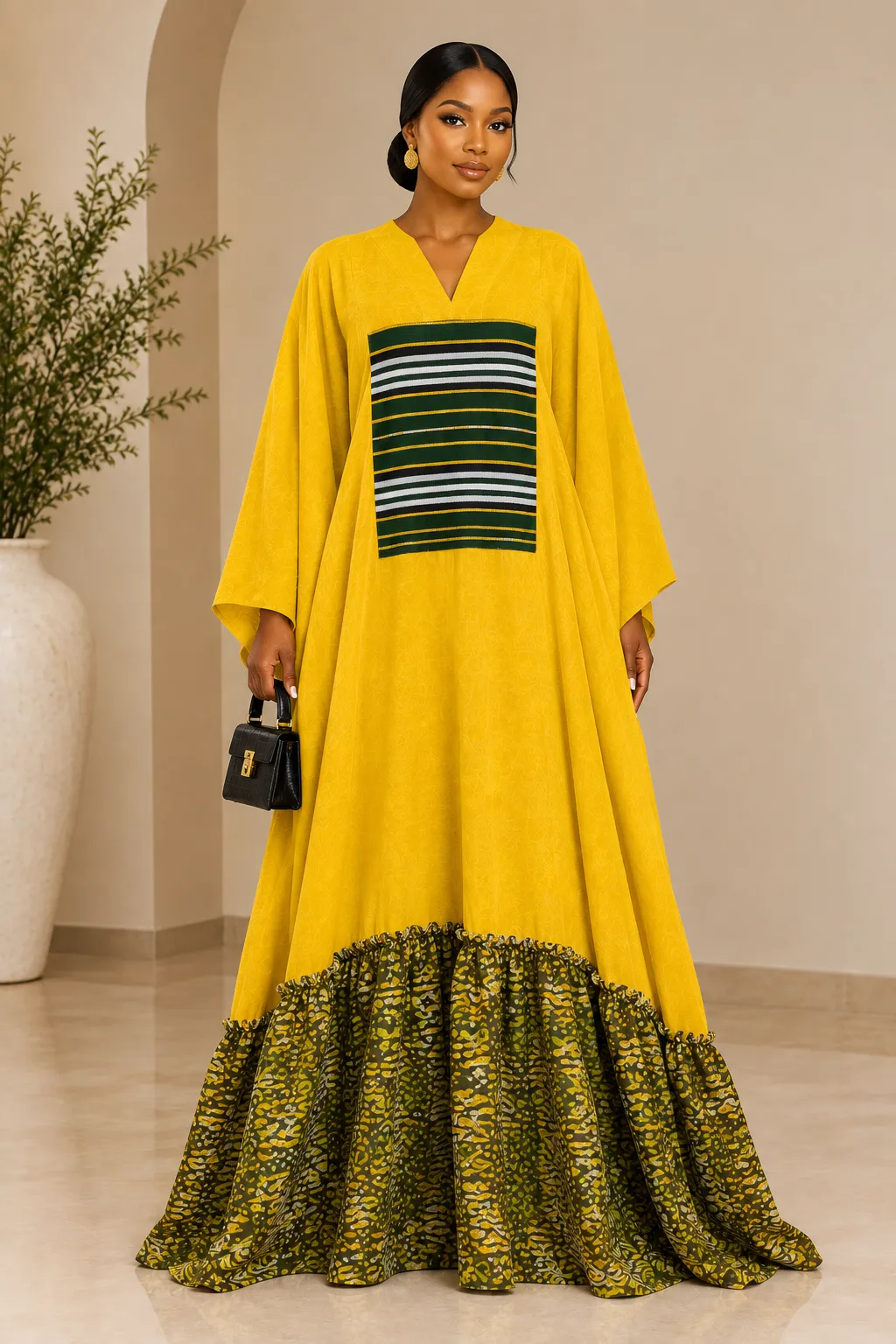 Itunu Dress(mustard yellow)