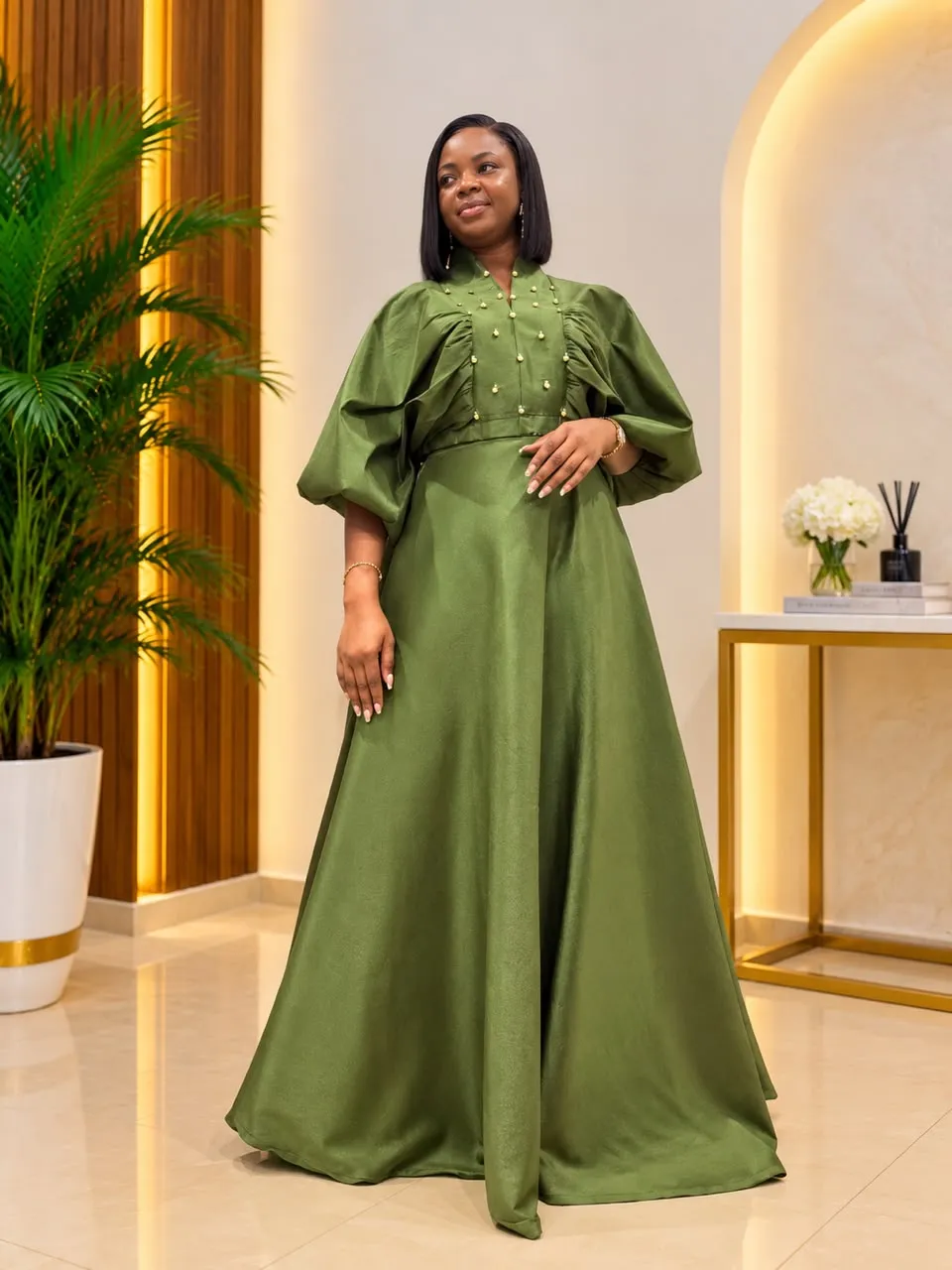 Tafita skirt set (Olive green)
